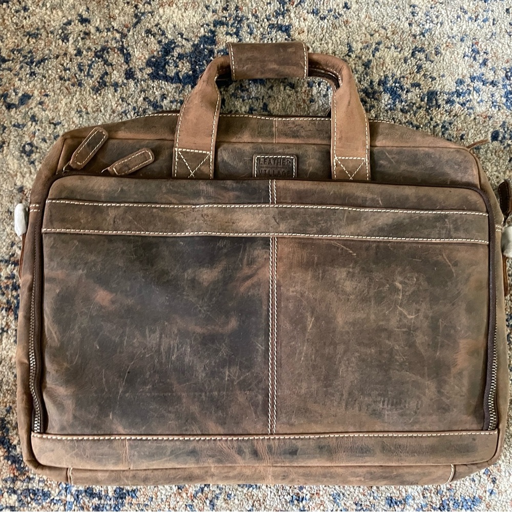 Leather Village Brown Leather Men's Bag